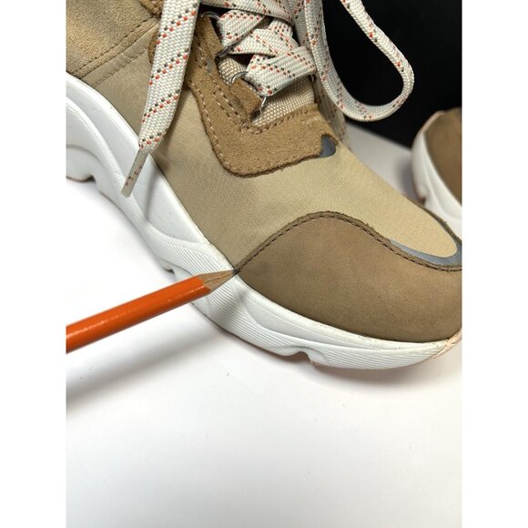 Sorel Size 10.5M KINETIC RNEGD CONQUEST Tawny Buff Sneakers Women's Shoes - Picture 13 of 16
